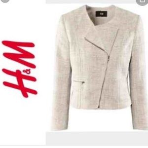 H&M Tweed Moto Jacket